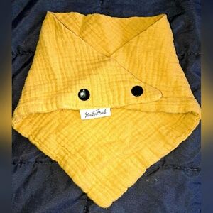 Heathermade Mustard Yellow Snap Button Bib